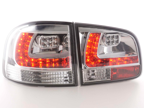 Paire de feux arrières LED pour VW Touareg (type 7L) année 03-09, chrome
