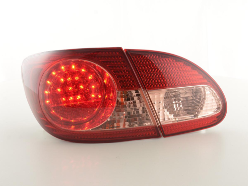 Paire de feux arrières LED pour Toyota Corolla (type E12) année 03-, rouge