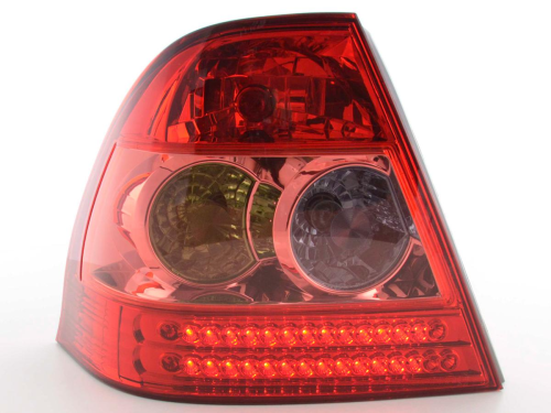 Paire de Feux arrières led pour Toyota Corolla à hayon (type E12) année 02-04, rouge