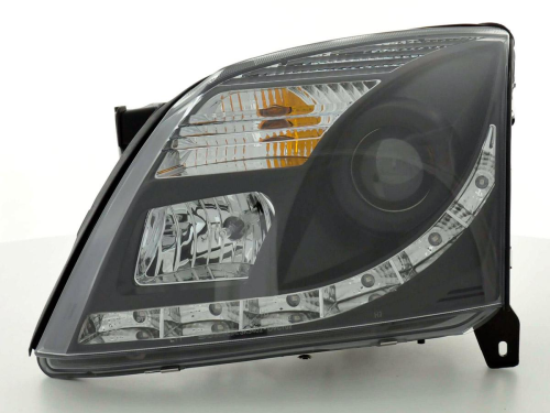 Paire de phares Daylight pour Opel Vectra (type C) année 02-05 noir