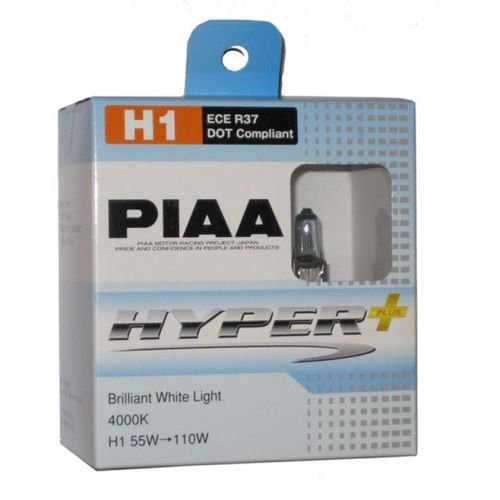 2 AMPOULES PIAA HYPER PLUS H1 12V 55W ->110w