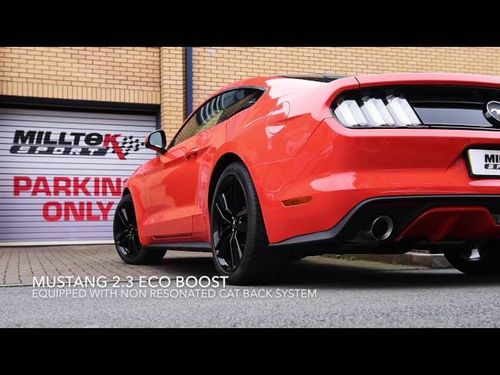 Demi-ligne, Cat-back Milltek non Resonated sortie 100mm GT CHROME pour Mustang 5.0 V8 GT