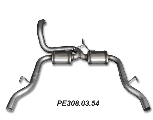 2 Silencieux arrière avec “sortie” diam. 54 droit+gauche Peugeot 308 GTI 1.6 (270ch) 2015-