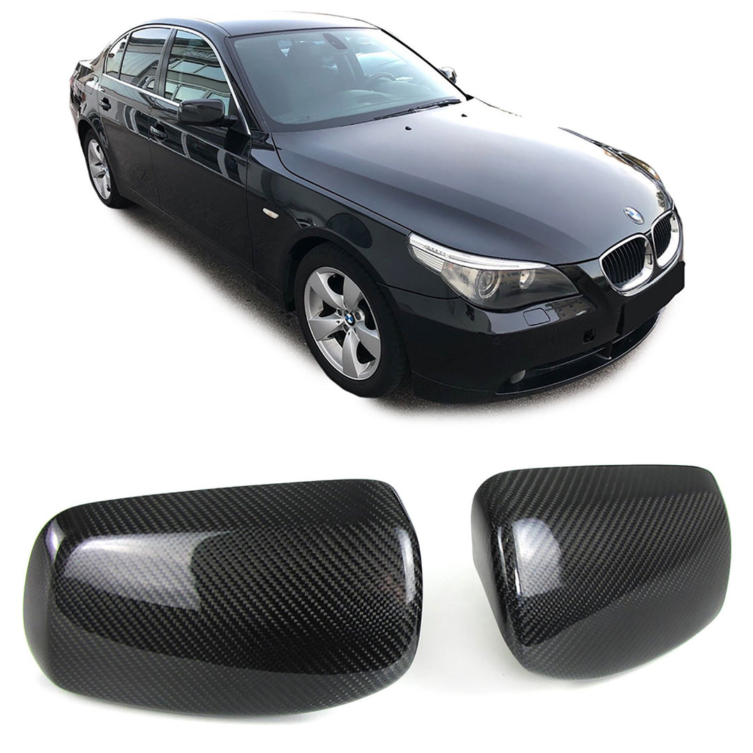 Spiegelkappen Echt Carbon Karbon passend für BMW 5er E60 E61 Facelift LCI 