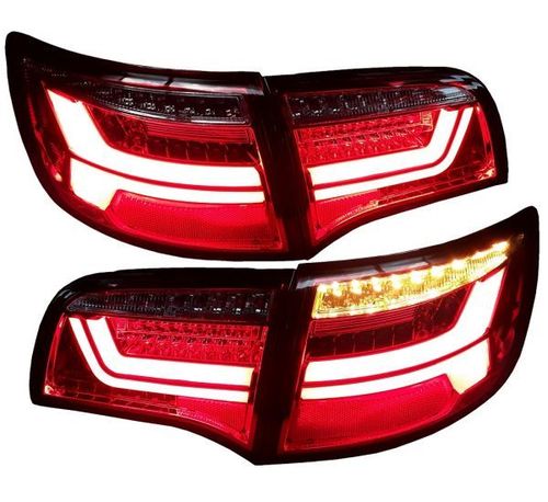 LED tail lights Audi A6 4F Avant 04-11 red transparent glass