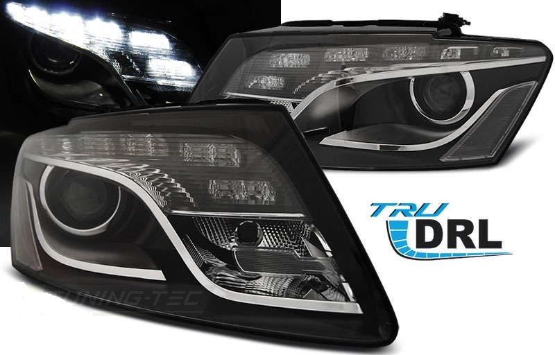 Paire de feux phares Seat Ibiza 6J 08-12 Daylight led noir E34