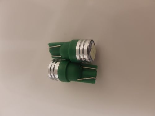 Paire d'ampoules T10 W5W 4 Led VERT CANBUS "anti erreur " nouvelle generation