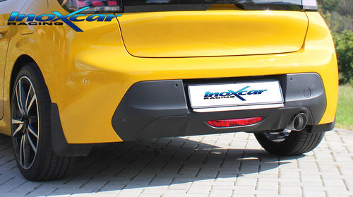 Silencieux arrière Inoxcar Arrière avec sortie diam 90 Racing pour PEUGEOT 208 1.2 (101CV) 2019-