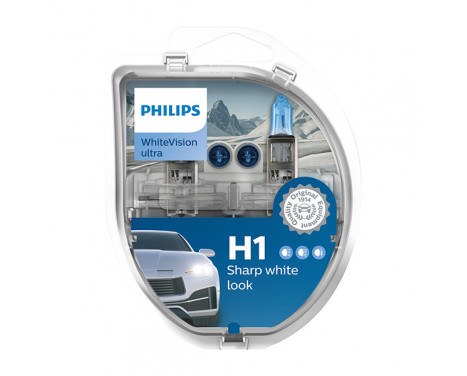 Philips WhiteVision ultra H1 lampe pour éclairage avant, set de 2 Blanc